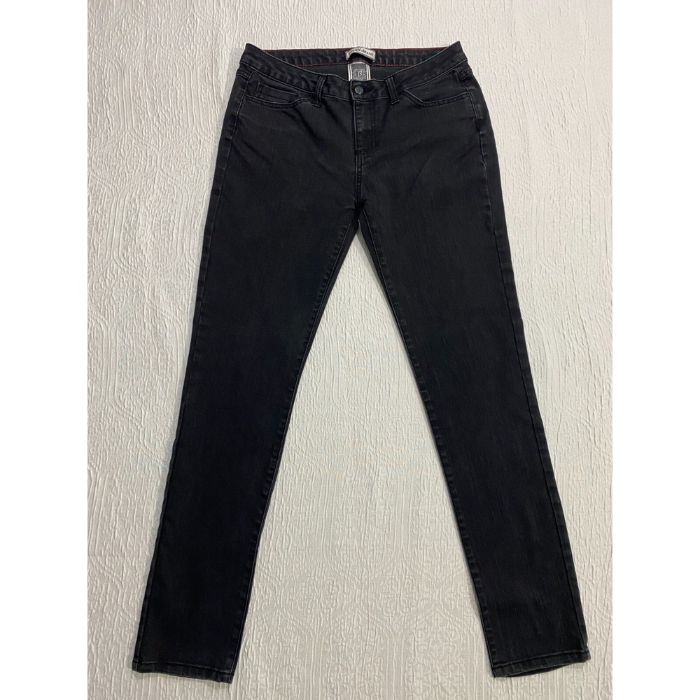 Cello Jeans Juniors 13 Black Denim Stretch Straight Leg Slim Fit WV11455